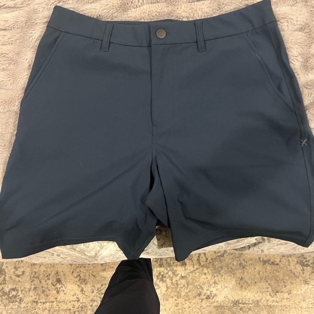 Bad Birdie Navy Flat Front Shorts